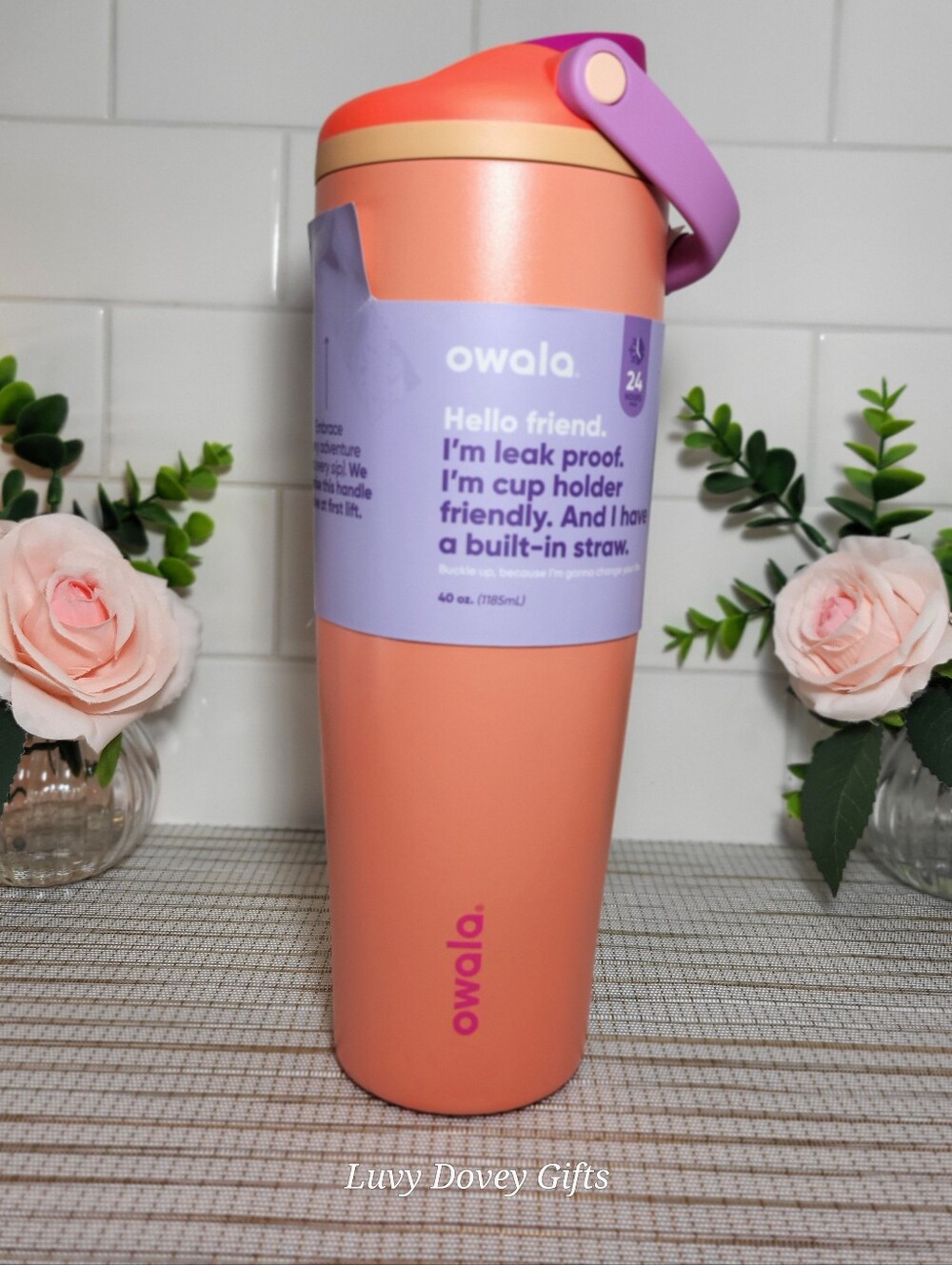 NEW Owala FreeSip Sway Stainless Steel 40oz Water Bottle - Citrus Electrolytes